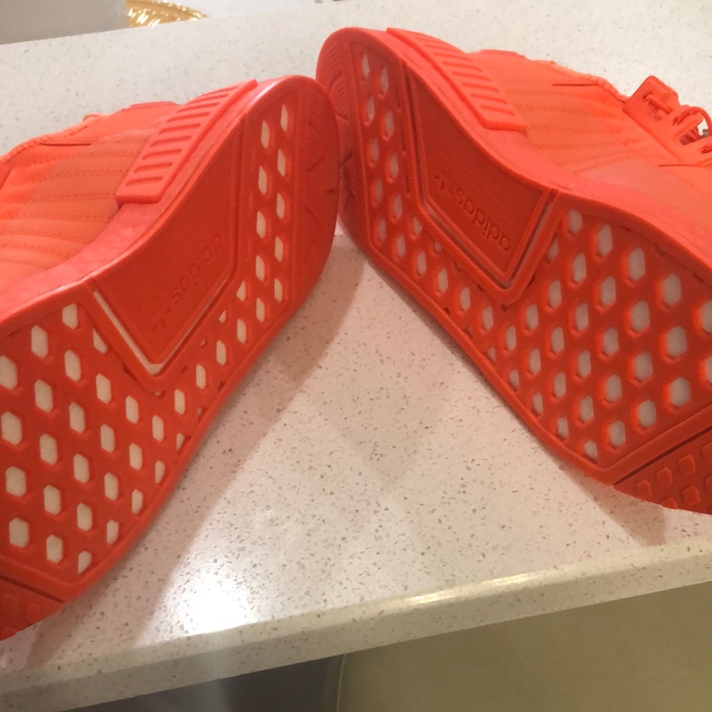 NWT Adidas NMD R1 Bright Orange  Running Shoes - Picture 4 of 6